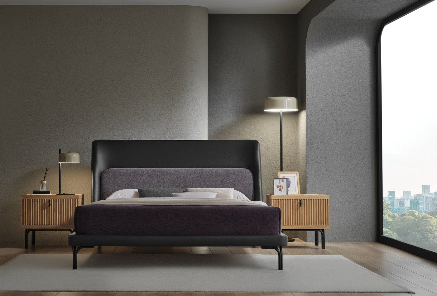 Austin Bed Met Hoofdbord Grijs Donker Grijs - foto 4