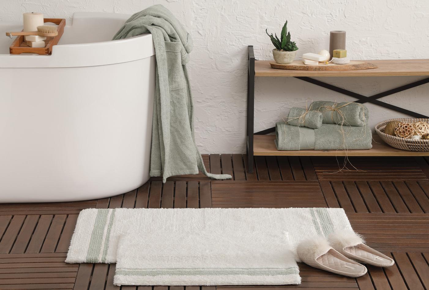 Levi Nil Groen Badkamer Mat Set 50x60 cm 60x100 cm