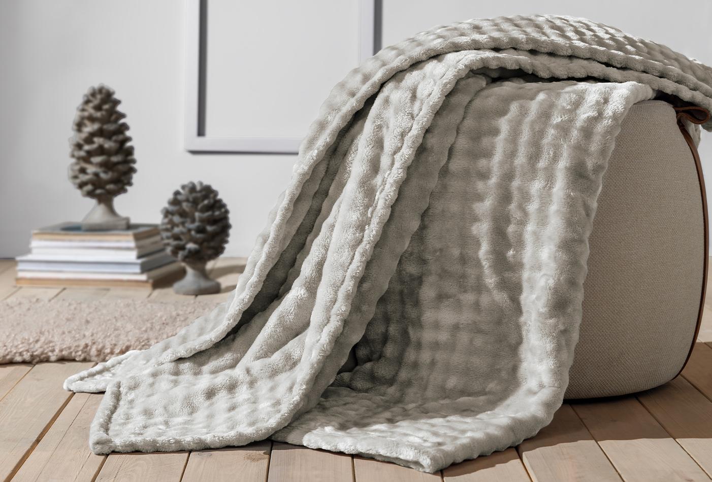 Blera Taupe Tv-plaid 140x190 cm - foto 3