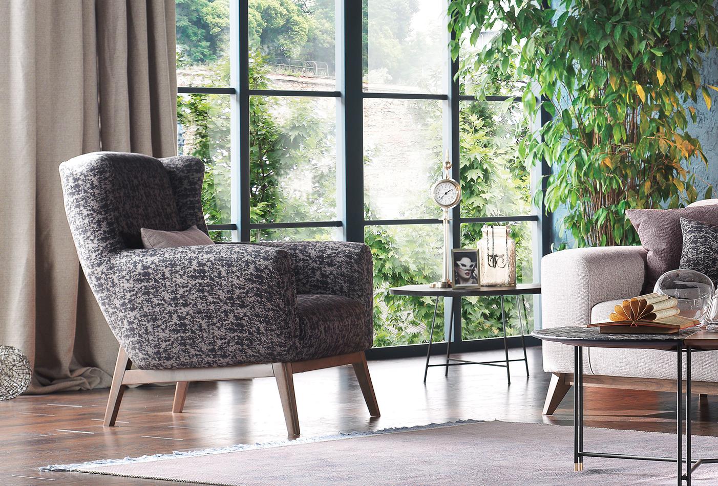 Netha Fauteuil Mohair Creme - foto 5