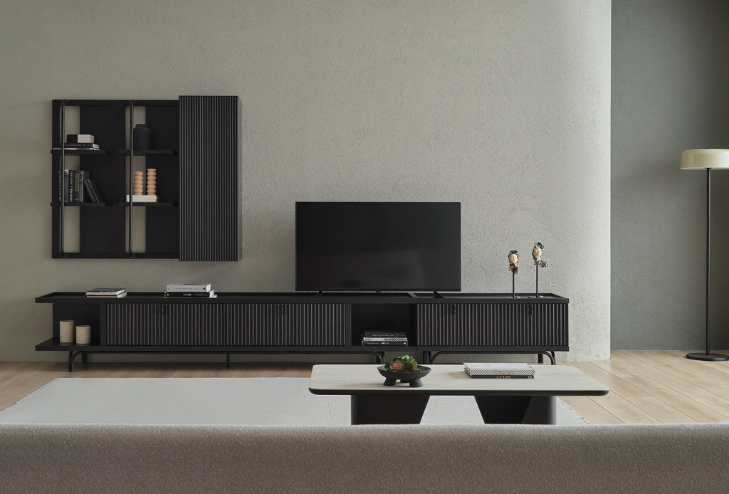 Austin Maxi Tv-meubel Donker OAK kleur 350x45 cm - foto 4