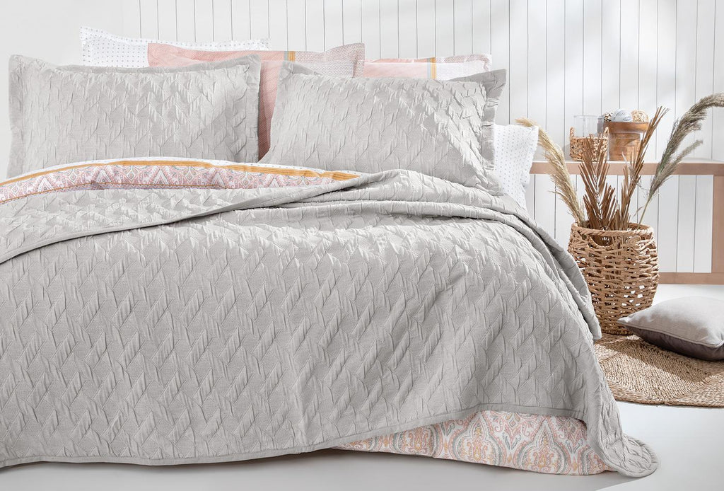 Lennox Steen Bed Beddensprei Eenpersoons