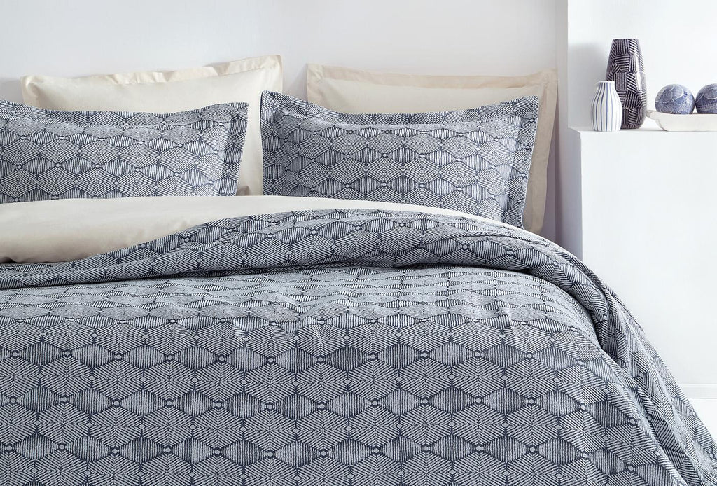 Morty Marineblauw Bed Sprei Seti Tweepersoons - foto 3