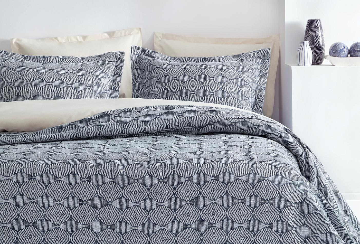 Morty Marineblauw Bed Sprei Seti Tweepersoons - foto 3