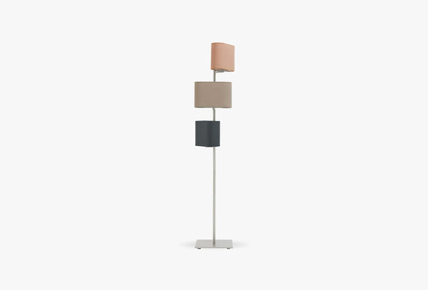 Linen Vloerlamp 3-lichts, Meerkleurig