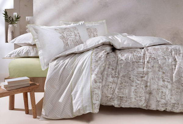 Mandy Beige Dekbedovertrekset Tweepersoons