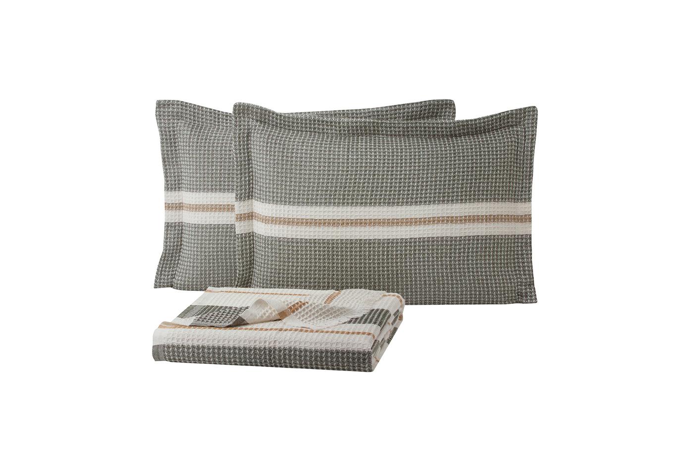 Recta Groen Pique Bed Sprei Seti Tweepersoons - foto 4