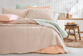 Velma Blush Ekru Bed Sprei Eenpersoons