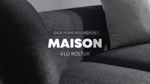 Maison 4-Zitsbank Linnen geweven 12401 Zwart