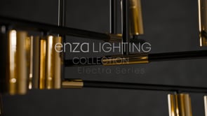 Electra Dokuzlu Hanglamp Gold