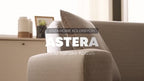 Astera 3-zitsbank met slaapfunctie Linnen geweven 13108 Lichtgrijs