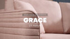 Grace 2-Zitsbank Linnen geweven 14207 Creme