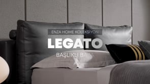 Legato Boxspring met hoofdbord 160X200 Cm Grijs Kunstleer Stof
