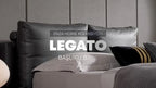 Legato Boxspring met hoofdbord 160X200 Cm Grijs Kunstleer Stof