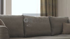 Grace Hoekbank met Slaapfunctie Large Fluweel 14211 Bruin-Groen