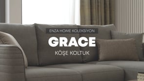 Grace Hoekbank met Slaapfunctie Small Fluweel 14211 Bruin-Groen