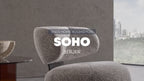 Soho Fauteuil Draaibaar op poten Geweven stof 55601 Wit